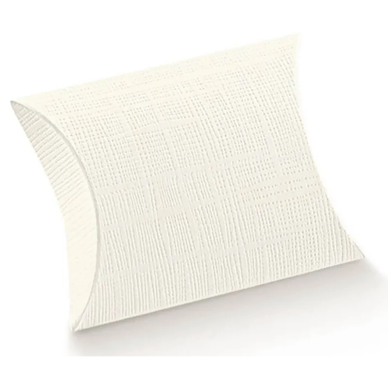 10 boîtes pliables en carton blanc gaufré