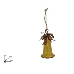 Campana in Metallo Oro e Bianco h 25 Cm | ChartaRè