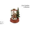 Santa Claus Music Box with Children Cm. 24