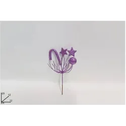 Pick Candito con Stelle Glitter cm. 25 Vari Colori | ChartaRè