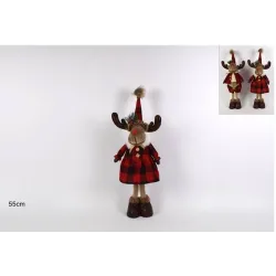 Reindeer with Fur and Scottish Wool Dress in Two Sizes medium