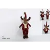 Reindeer with Fur and Scottish Wool Dress in Two Sizes