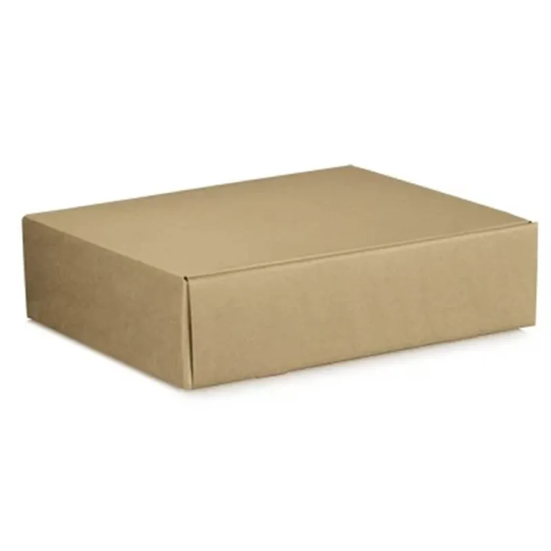 Boîte pour 3 bouteilles plates en carton Havane