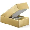 Box for 2 Flat Bottles in Resistant Cardboard Various Colors
