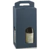 Wine box 4 bottles with window in resistant cardboard various colors