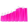 Colored Paper Shopper with Lanyard Handle - 25 pieces