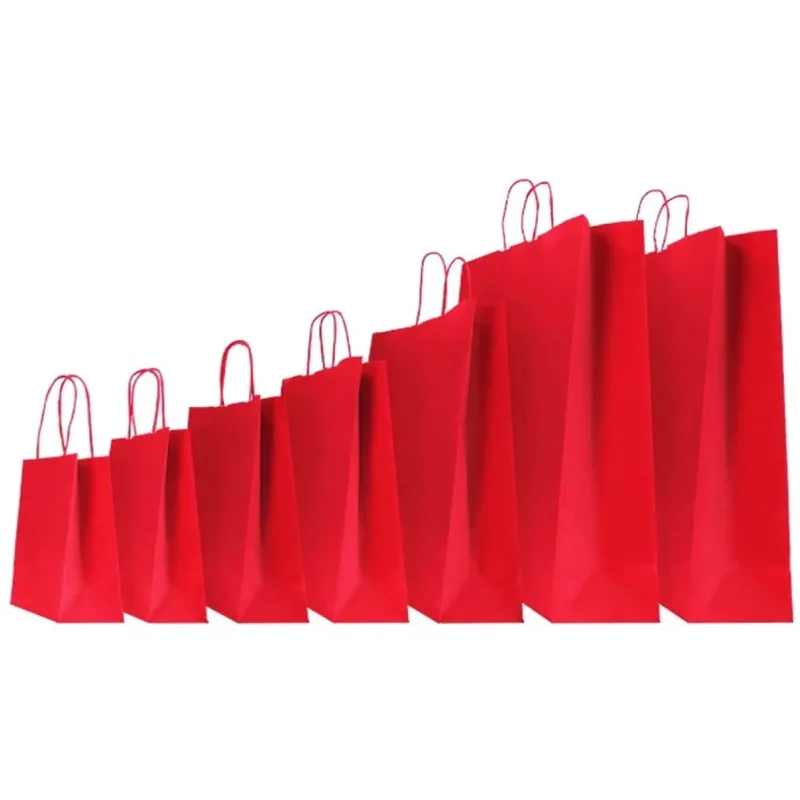 Shopper in Carta Colorate con Manico Cordino - 25 Pezzi | ChartaRè