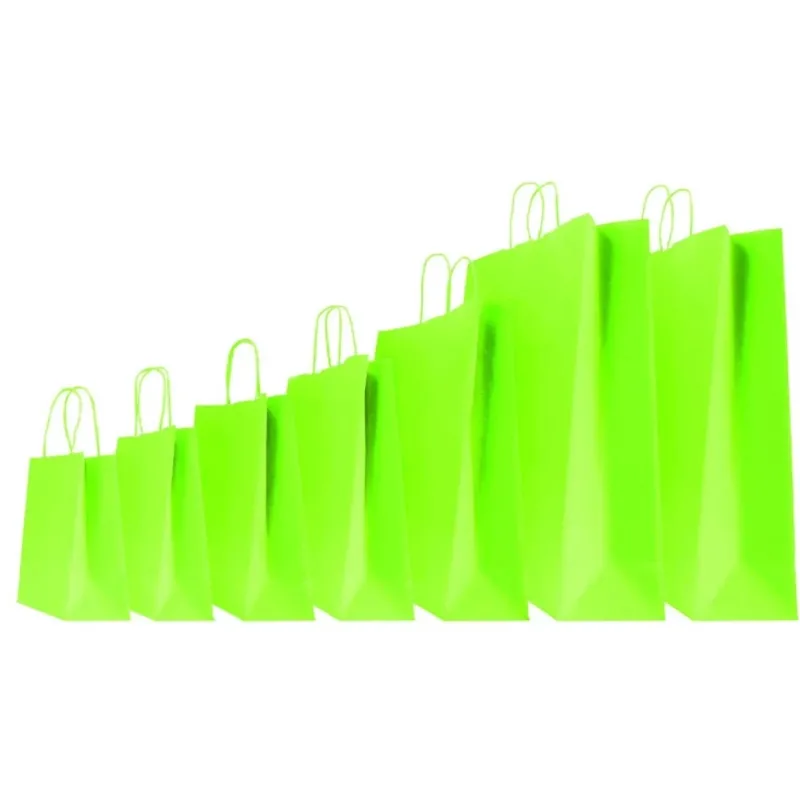 Shopper in Carta Colorate con Manico Cordino - 25 Pezzi | ChartaRè