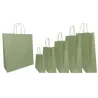 Colored Paper Shopper with Lanyard Handle - 25 pieces