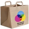 Flat Handle Shopper White or Havana Personalized in Colour | ChartaRè