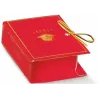 10 Red Graduation Boxes in the shape of a Book for Sugared Almonds and Favors