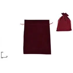 Sacchetto in Velluto Bordeaux cm 30x40 | ChartaRè