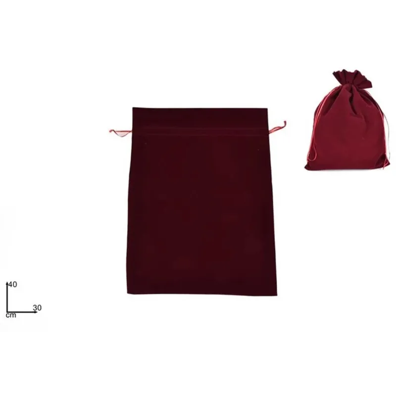 Burgundy velvet bag in two sizes | ChartaRè