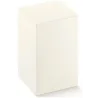 10 White Embossed Folding Favor Boxes | ChartaRè