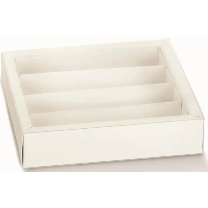 10 Visible white cardboard sugared almonds boxes | ChartaRè