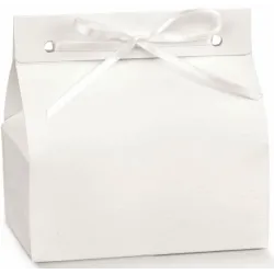 10 Chic Boxes for Sugared Almonds with Holes in White Card | ChartaRè