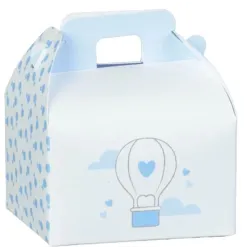 10 Cajas Maleta de Nacimiento y Bautizo Rosa y Azul, ideal para ceremonias