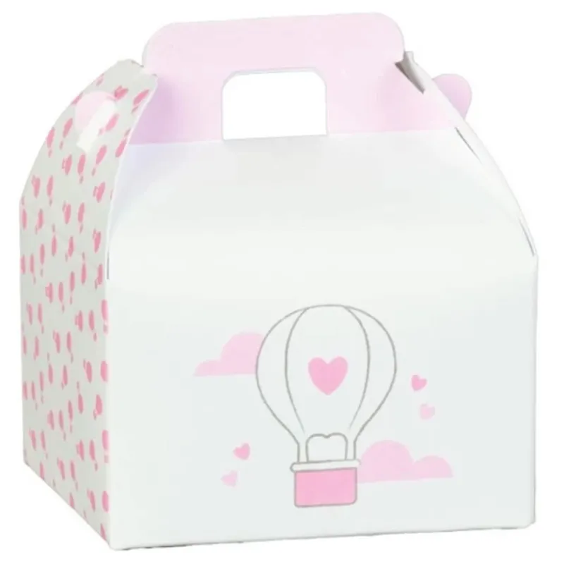 10 dozen voor de geboorte gesuikerde amandelen en doopballon in aktetas | ChartaRè