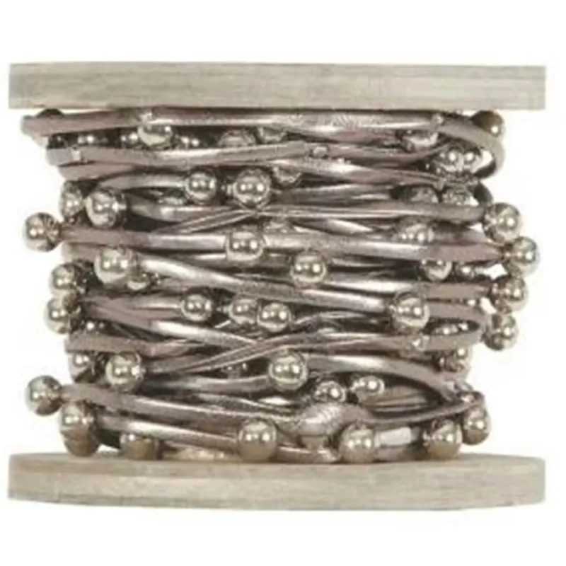 Pärlband 5mt olika färger SILVER