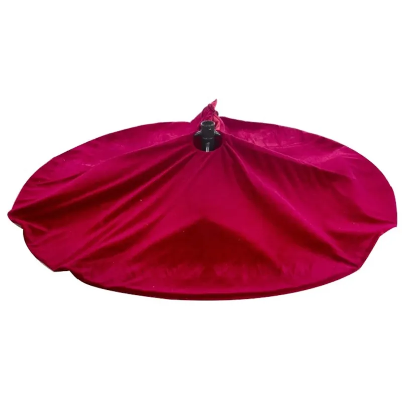 Christmas Tree Base Cover in BORDEAUX Velvet