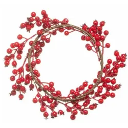 Baies Rouges Couronne cm. 35