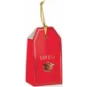 10 Graduation Sugared Almonds Sachets in Red Cardboard with Hole | ChartaRè