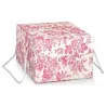 Toile de Jouy Box with Green and Fuchsia Cords