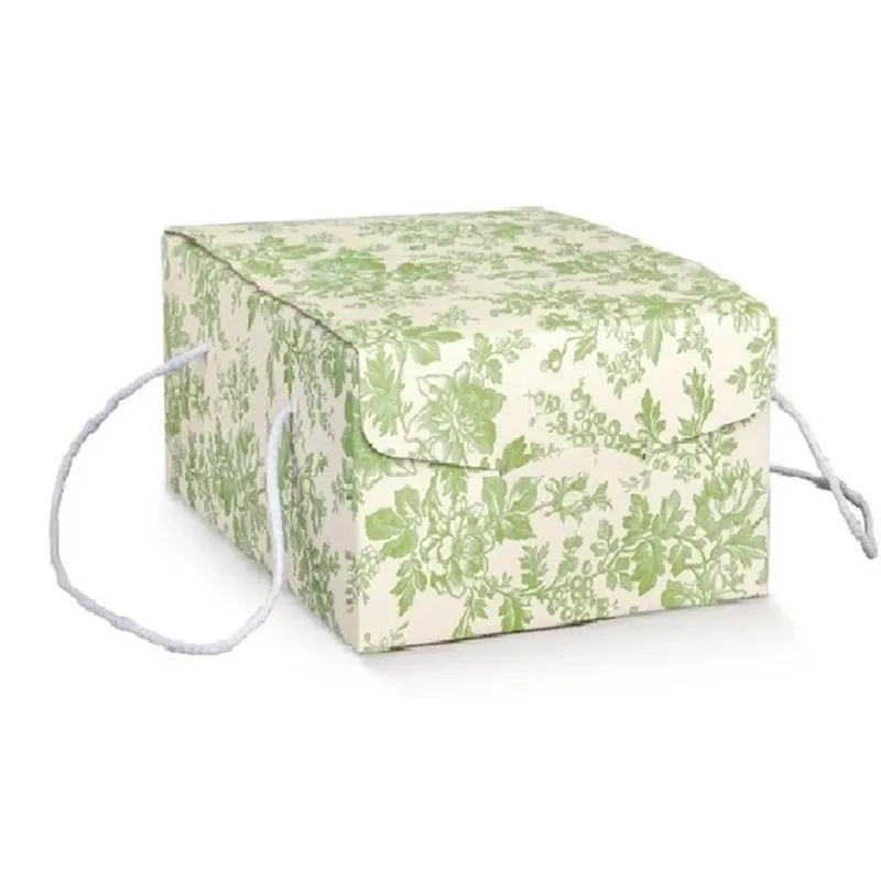 Secret Box Toile de Jouy with Green and Fuchsia Cords | ChartaRè