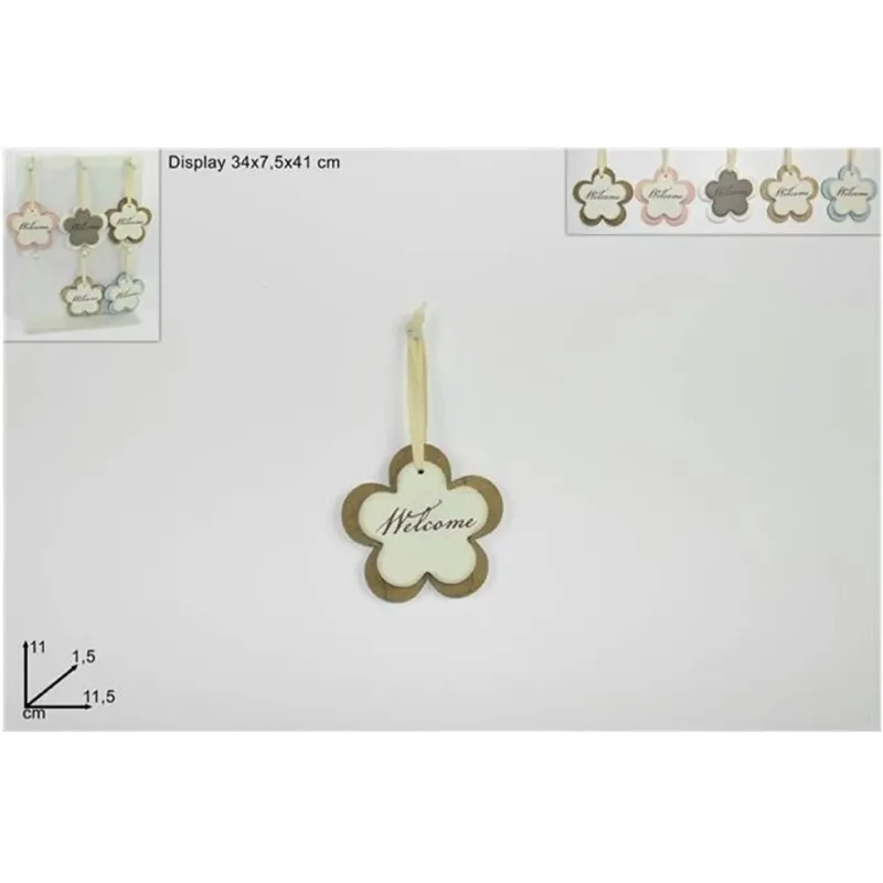 Dřevěná květina na uvítanou cm 11 | ChartaRè