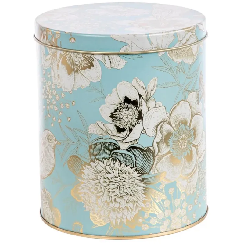 Scatola Latta h 17 cm azzurro