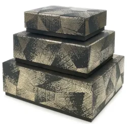 Σετ 3 Vance Gift Boxes μαύρο