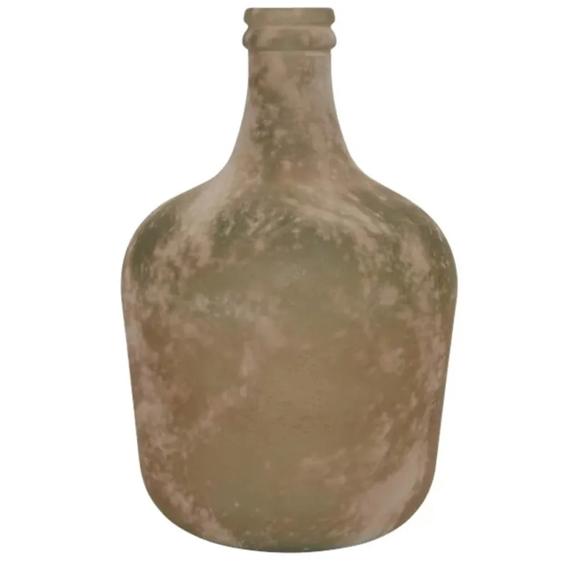 Vaso de Vidro Terra Antigo h 42 cm