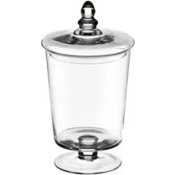 Glazen pot met deksel h 30 cm