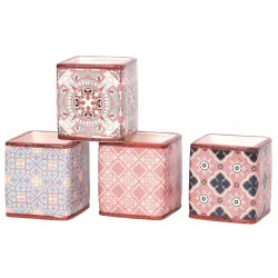 Pot carré arabe Motifs assortis