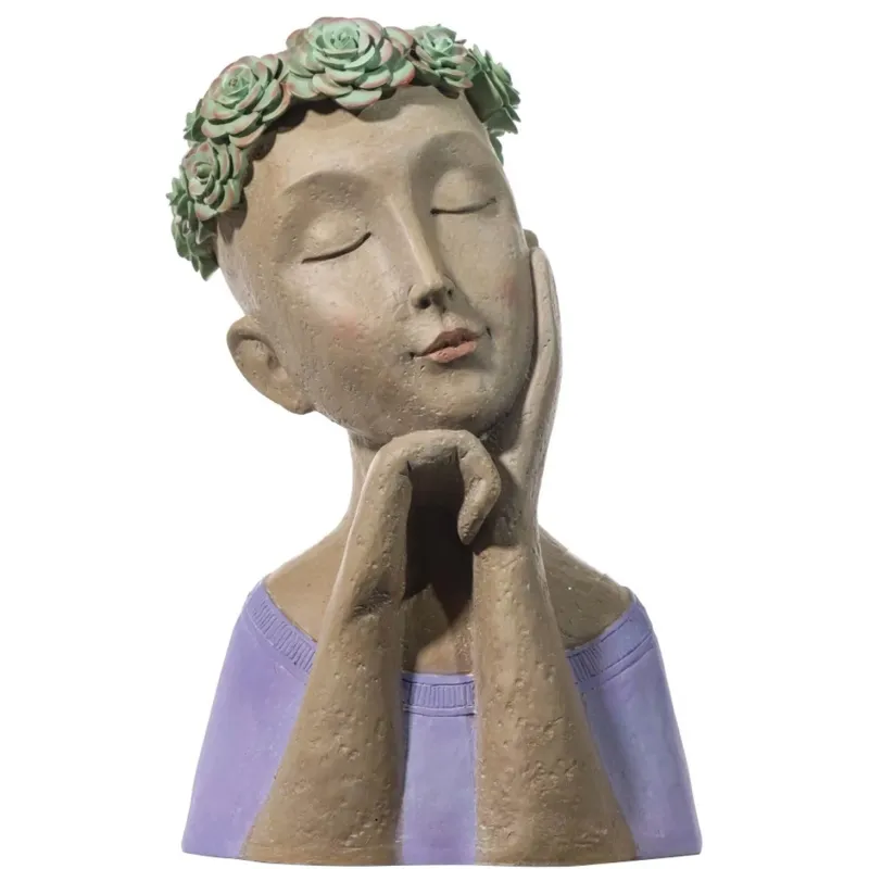 Busto de resina para mujer h 41 cm