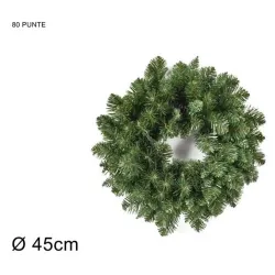 Guirlanda redonda verde de vários tamanhos