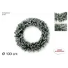 Round eco snowy garland diameter 100 cm