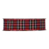 White, Red or Green Tartan Ribbon in Various Sizes