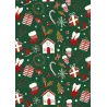 25 folhas de papel de presente de fantasia de Natal em folhas cm.70x100