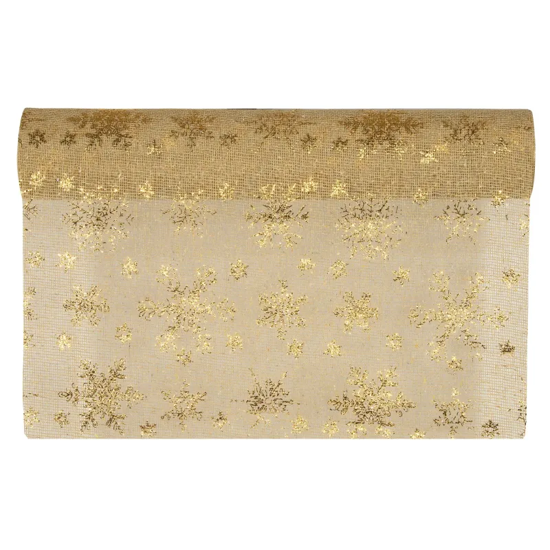 Runner Gold cm.48x5 mt estrelas