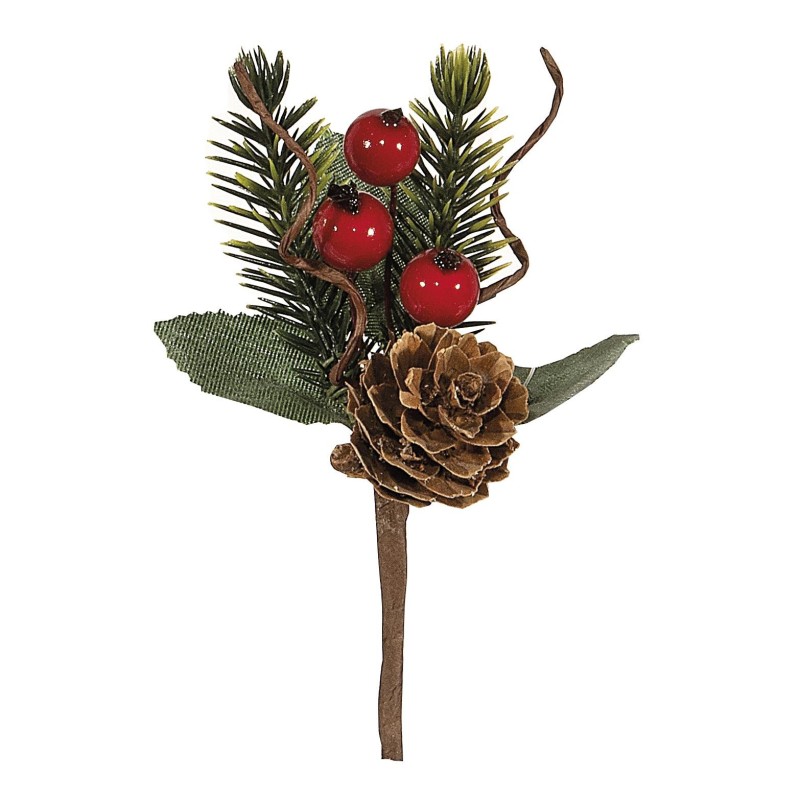 12 Pflücken mit 3 Beeren und Tannenzapfen cm.10 | ChartaRè