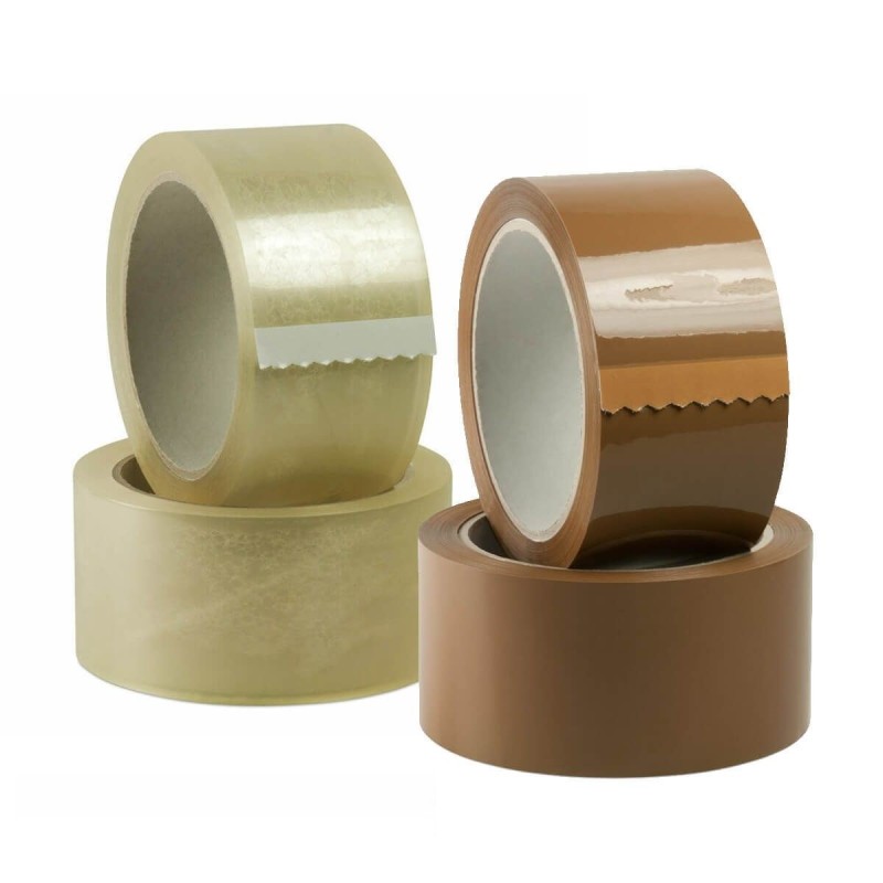 Pack of Havana and Transparent Adhesive Tape with Silenced Unwinding Mt.66 Two Heights