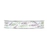 White Fabric Ribbon with Lavender Flowers | ChartaRè