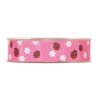 Nastro Coccinelle mm 25x20 mt fuxia