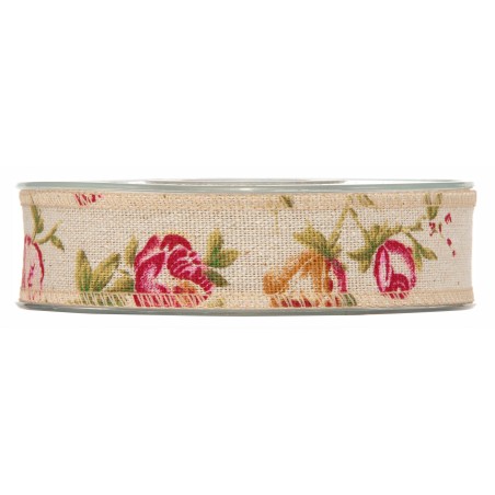 Nastro Vintage Nancy Rose mm.25x10 mt