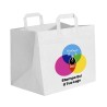 Shopper Bianco Maniglia Piatta Personalizzati a Colori