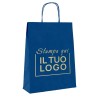 Shopper de papel Landino azul personalizado en 1 color | ChartaRè
