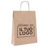 Sand Cord Paper Shopper Personalized 1 Color
