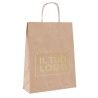 Personalized 1 Color Sand Cord Paper Shopper | ChartaRè