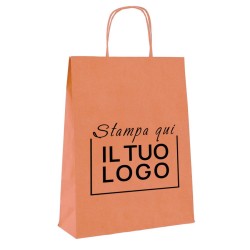 Gepersonaliseerde 1-kleur Earth Cord Paper Shopper